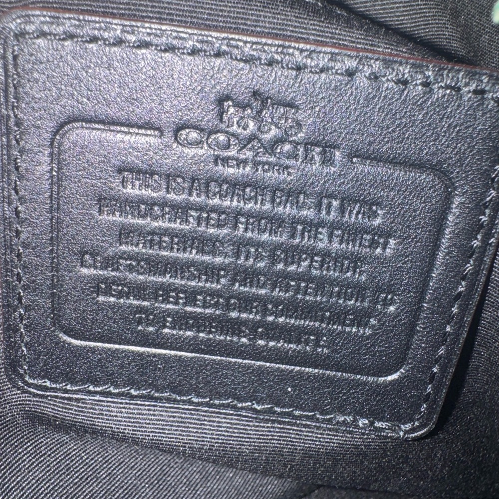 Coach Black and Gray Signature Shoulder Bag - Picture 6 of 8